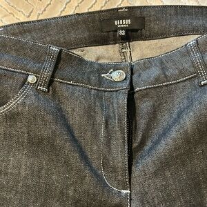 Versace Versus black silver seamed jeans size 32